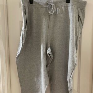 Just My Size Gray Sweatpants Relaxed Fit Elastic Waist